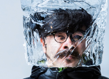Ice Mask Sculpture by Baku Maeda