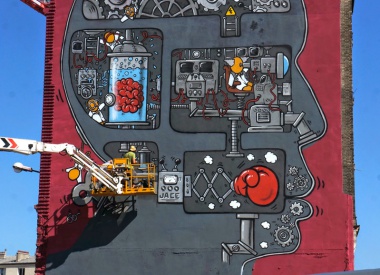 Large-Scale Mural by JACE in Paris
